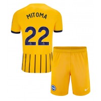 Maglia Calcio Brighton Kaoru Mitoma #22 Seconda Divisa Bambino 2024-25 Manica Corta (+ pantaloncini)